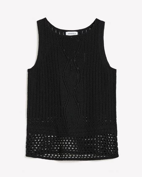 Camisole crochetée avec col bateau