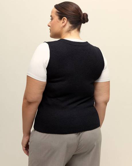 Sleeveless Sweater Vest - Addition Elle