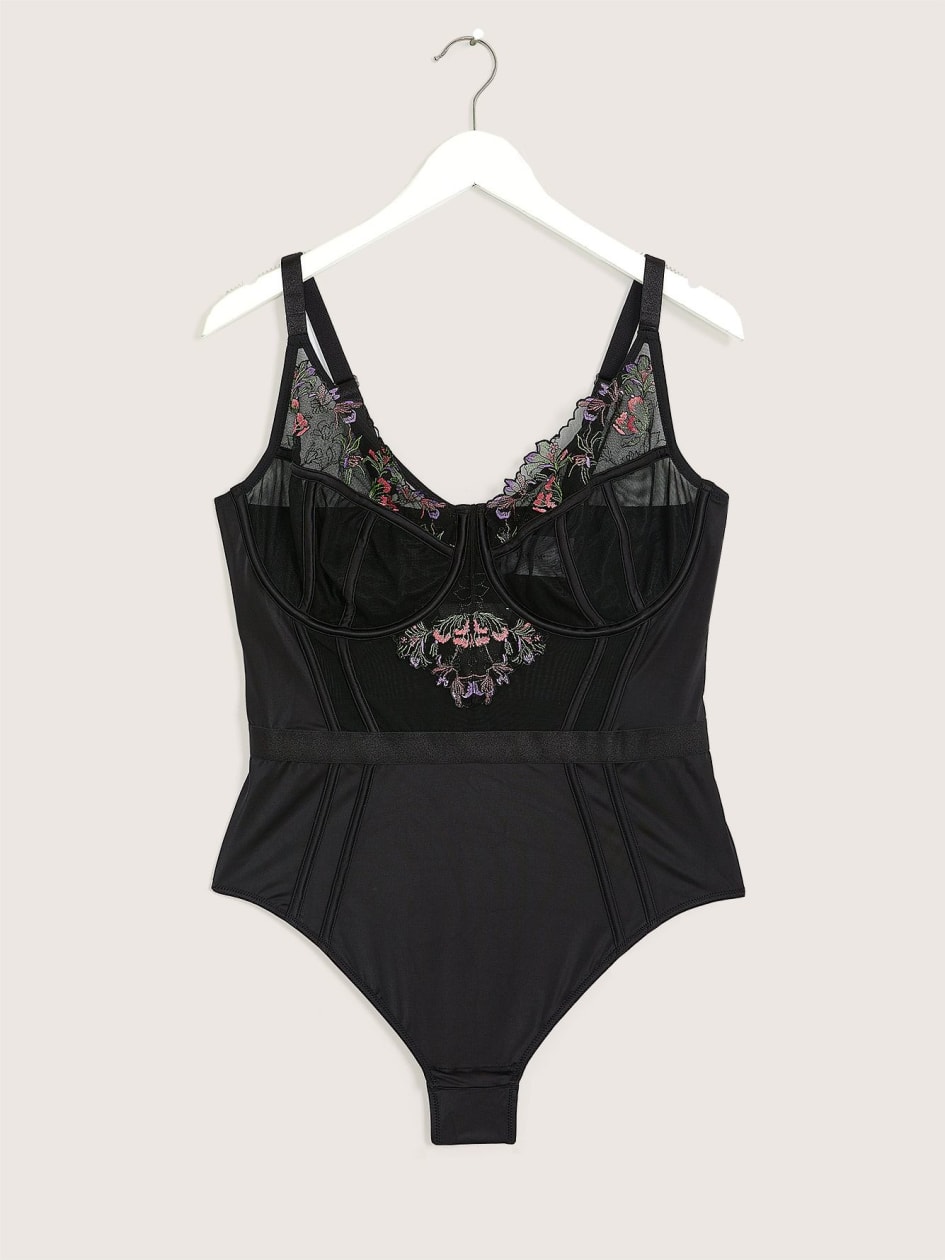 Maillot de corps noir sexy – Déesse Collection