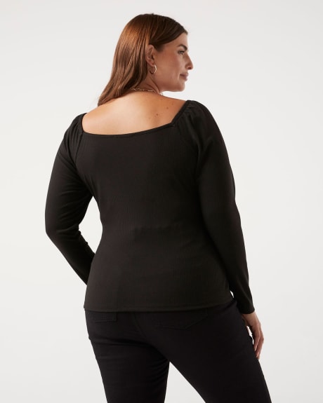 Empire Cut Top with Sweetheart Neckline - Addition Elle