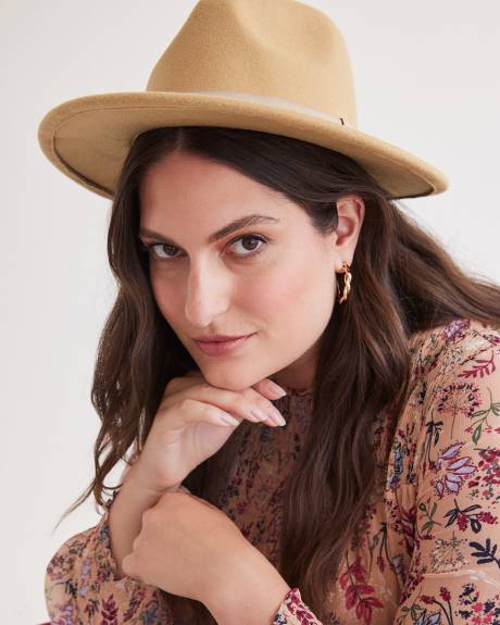 Panama Felt Fedora Hat