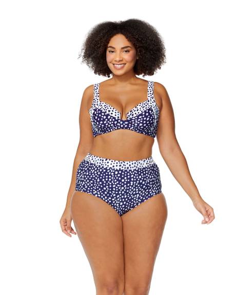 Haut de bikini The Goldens à pois, avec armatures - Raisins Curve