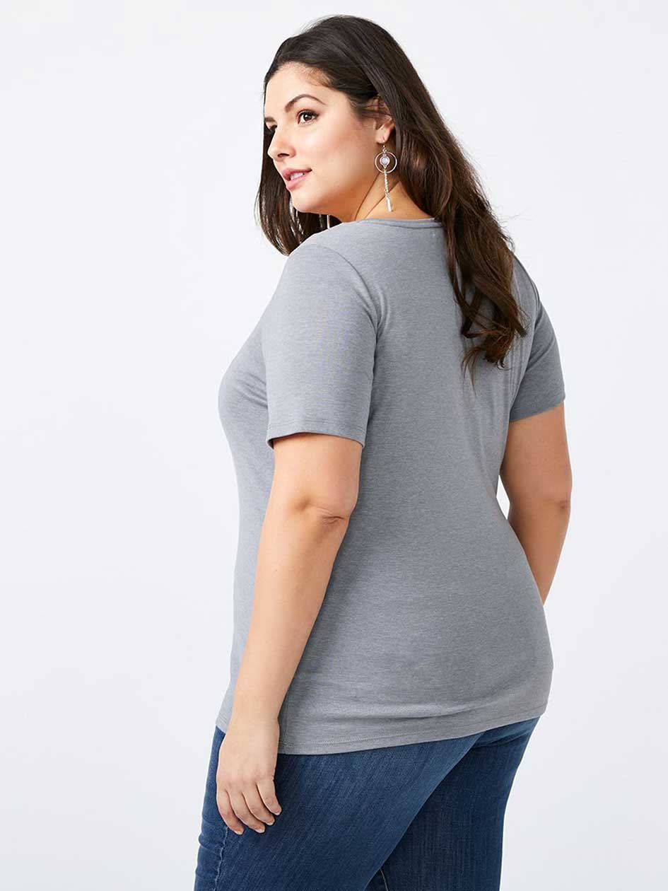 T-shirt basique, coupe silhouette - d/c JEANS