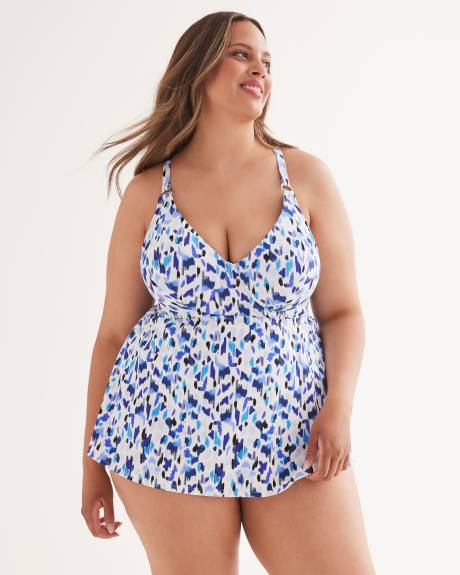 Printed Underwire Swimdress