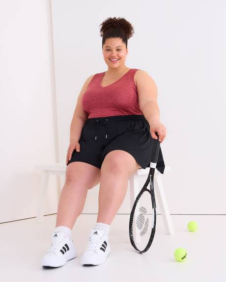 Black Flowy Runner Short - Active Zone