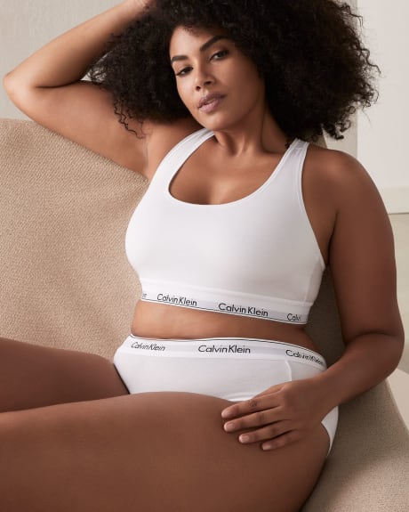 Culotte garçonne unie en coton - Calvin Klein