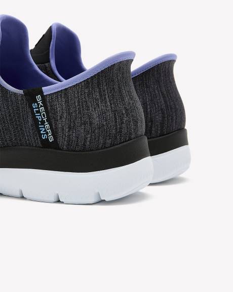 Wide Width, Summits Heather Mesh Bungee Slip-On Shoe - Skechers