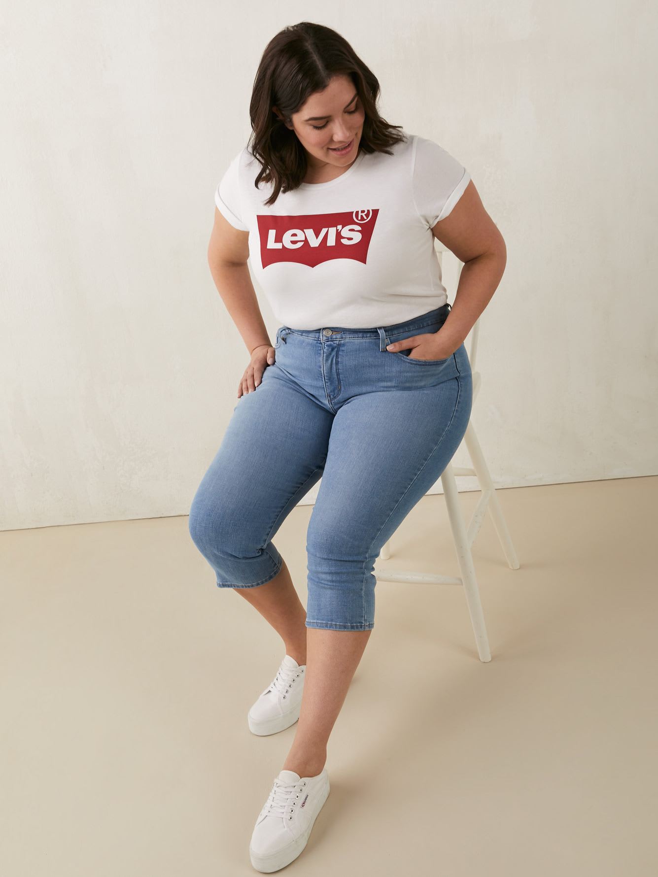 Medium Wash 311 Shaping Skinny Capri Jeans - Levi's | Penningtons