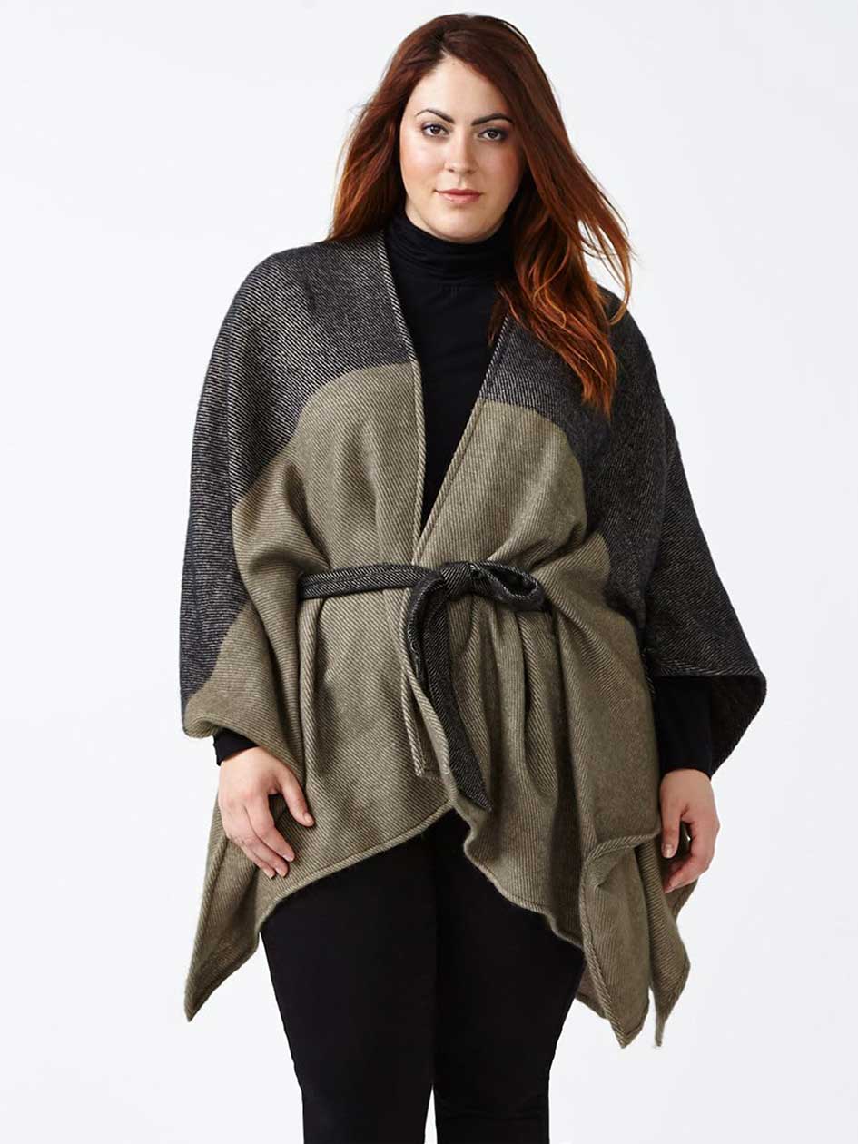 Two-Toned Cape Shawl | Penningtons