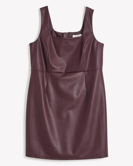 Robe sans manches en cuir synthétique - Addition Elle