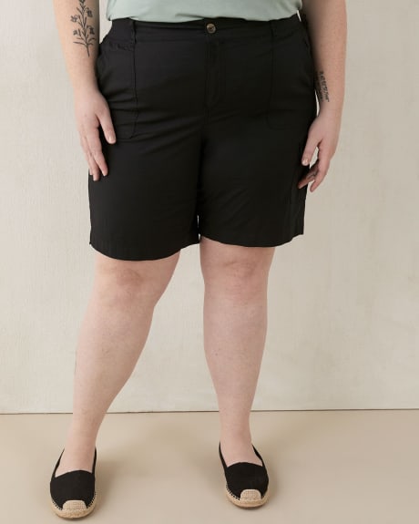 Cotton Cargo Pocket Bermuda Shorts