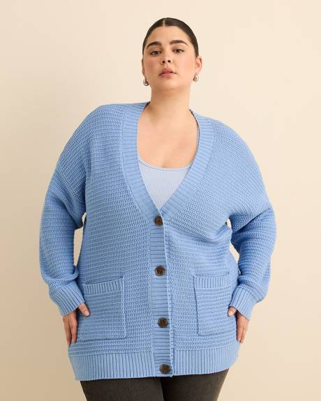 Responsible, Cotton Tunic Cardigan