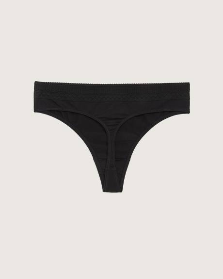 Wide Lace Thong - ti VOGLIO