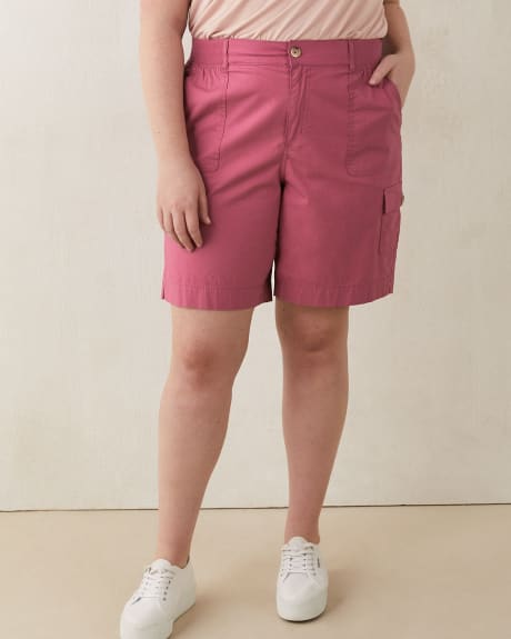 Cotton Cargo Pocket Bermuda Shorts