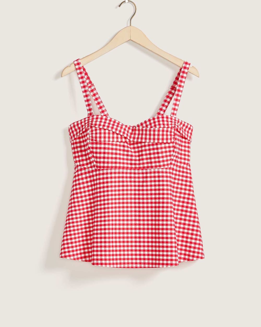 Gingham Tankini Top With Twist Front Detail - In Every Story | Penningtons