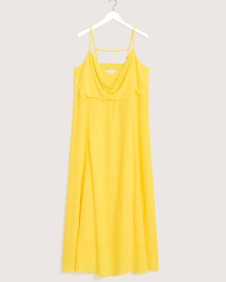 Cowl-Neck Maxi Dress - Addition Elle