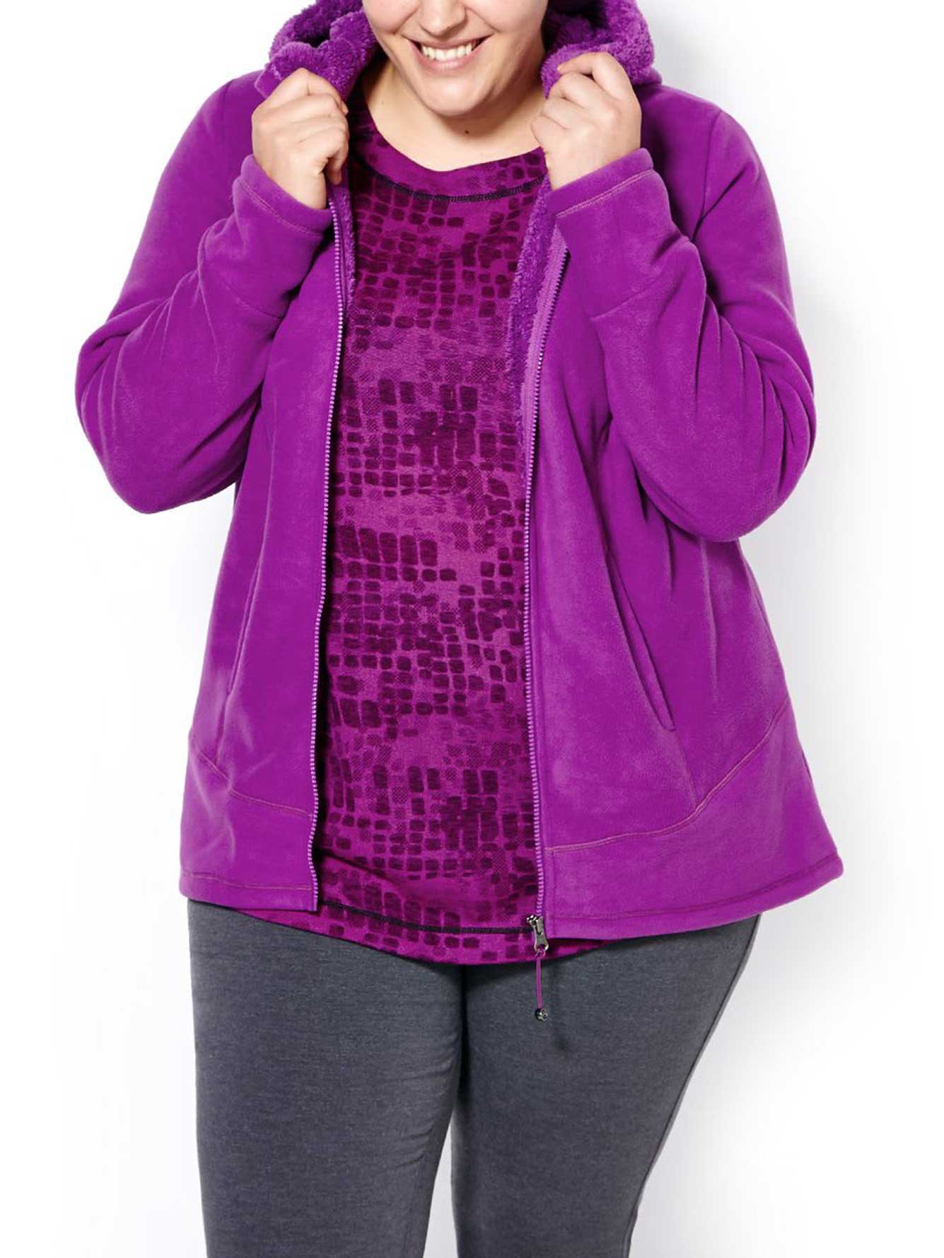 plus size fleece jumper