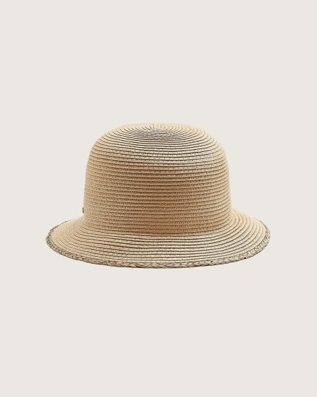 Chapeau cloche en paille tressée - Canadian Hat