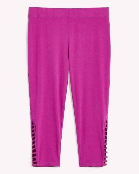 Legging capri avec détail tressé, tissu responsable
