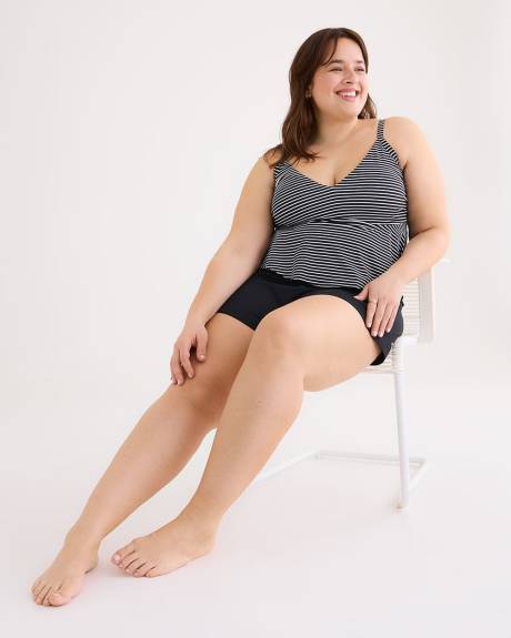 Maillot short classique extensible noir