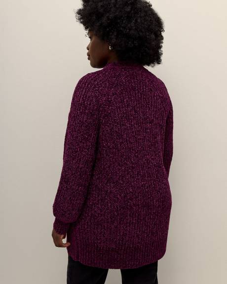 Chenille Open Tunic Cardigan