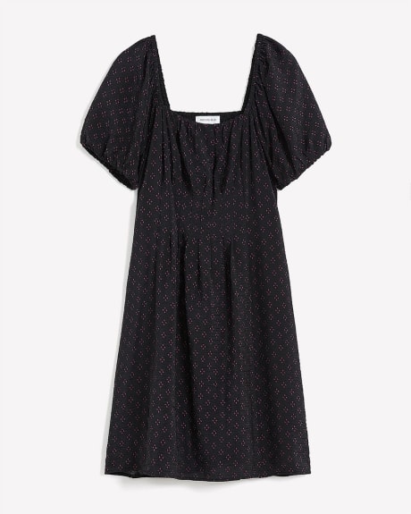 Responsible, A-Line Dress with Pleated Details - Addition Elle