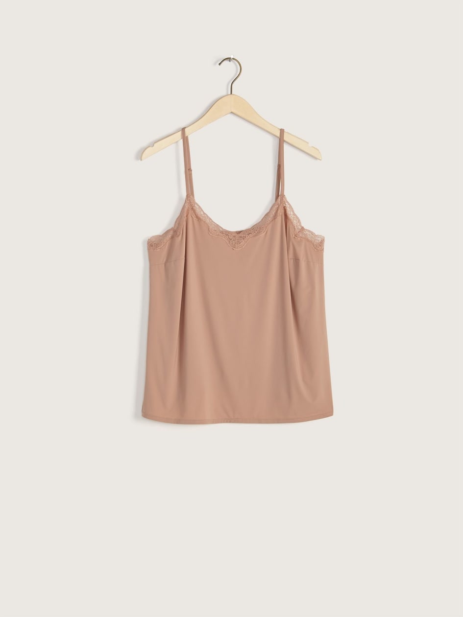 Slip Camisole with Lace Trim - Addition Elle