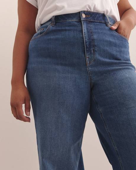 Petite, Curvy-Fit Wide-Leg Denim Pant - d/C JEANS