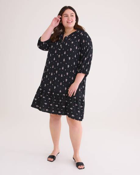 Responsible, 3/4-Sleeve Shirt Dress