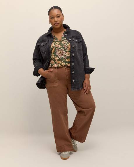 Responsible, Petite, 1948-Fit Wide-Leg Coloured Jeans - d/C Jeans