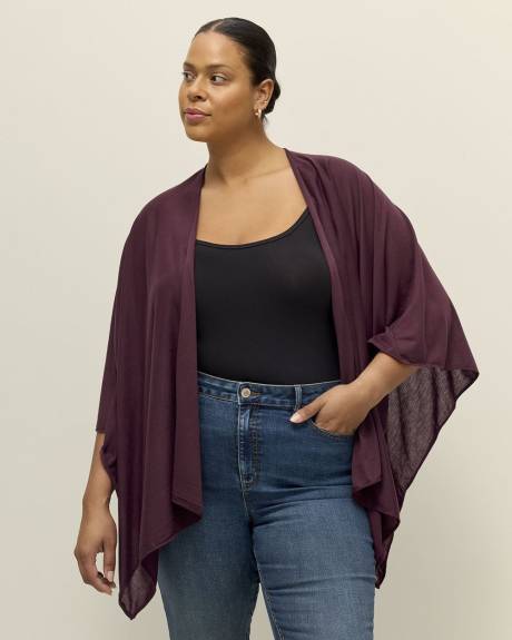 Cape en tricot léger