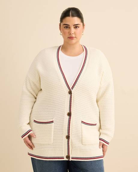 Responsible, Cotton Tunic Cardigan