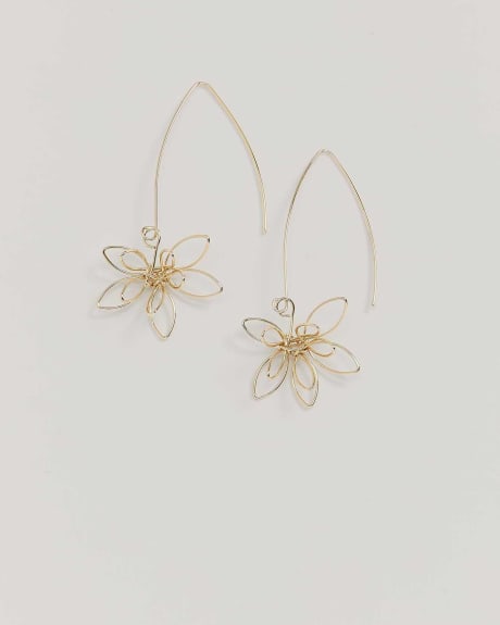 Drop Flower Earrings