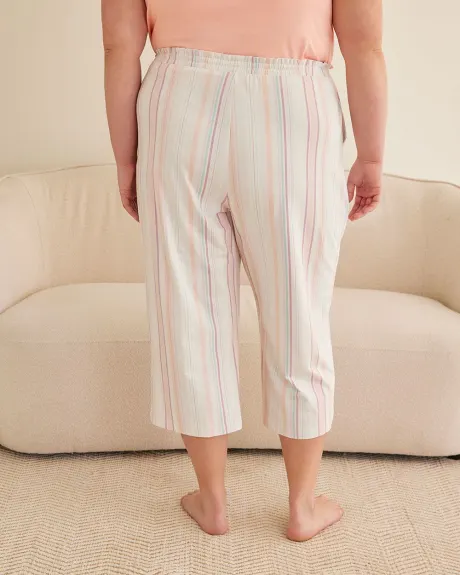 Striped Pyjama Capri Pant - ti Voglio