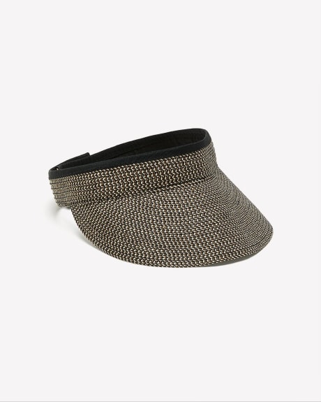 Two-Tone Packable Straw Visor