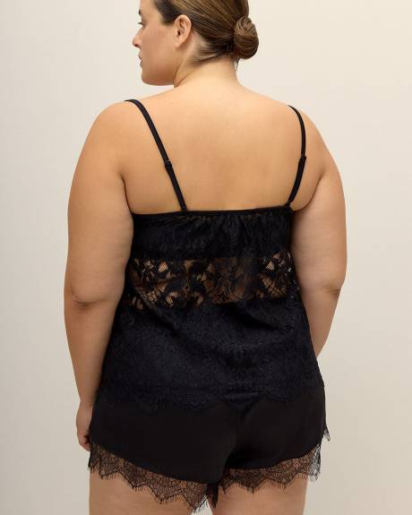 Sexy Black Lace Cami - Déesse Collection