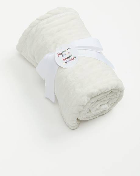 Light Cable Plush Blanket - ti Voglio