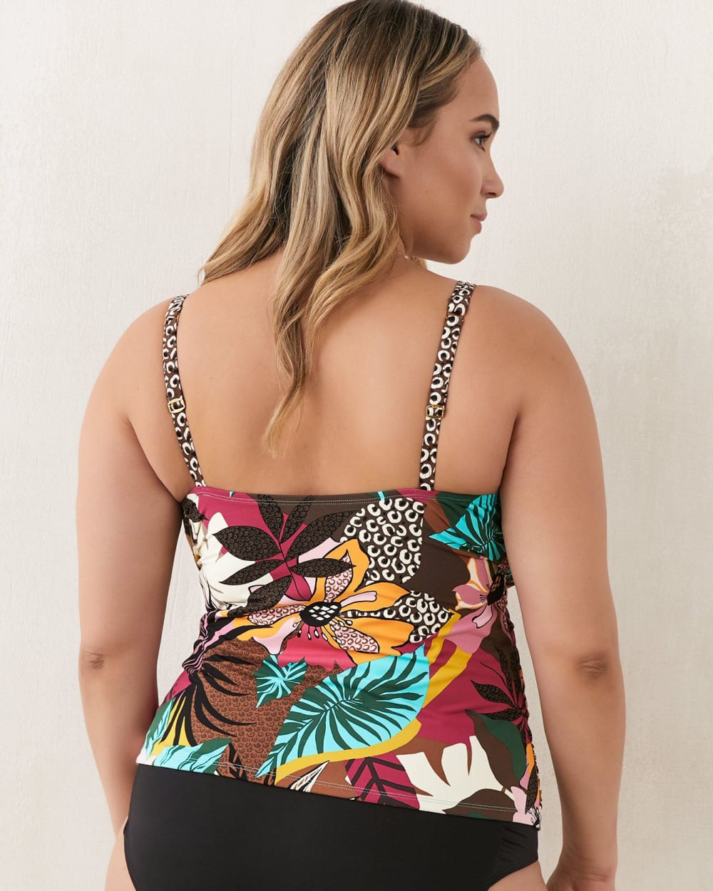 Printed Tankini With Molded Cups Bleu Rod Beattie Penningtons