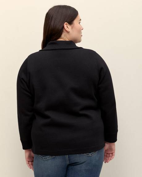 Mockneck Sweatshirt with Zipper