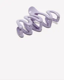 Pince à cheveux lilas en forme de zigzag - Addition Elle