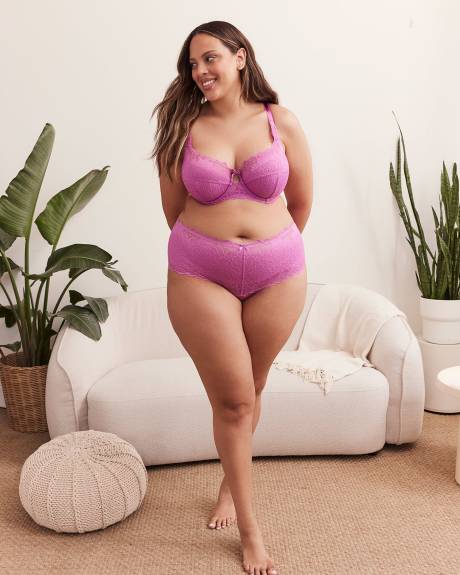 Purple Lace Full Brief - Déesse Collection