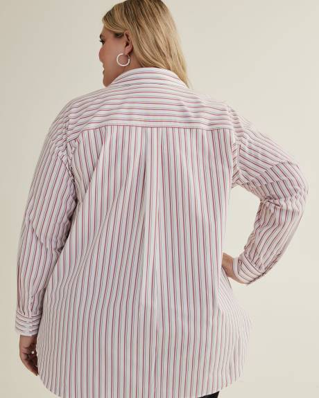 Pinstripe Poplin Buttoned Down Shirt