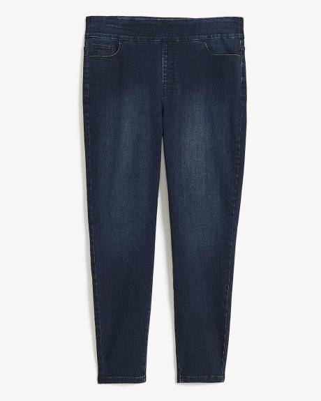 Skinny Leg Savvy Jeans, Dark Wash - d/C Jeans