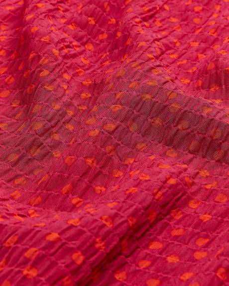 Robe longue tissée texturée avec dos ouvert à attache - Addition Elle