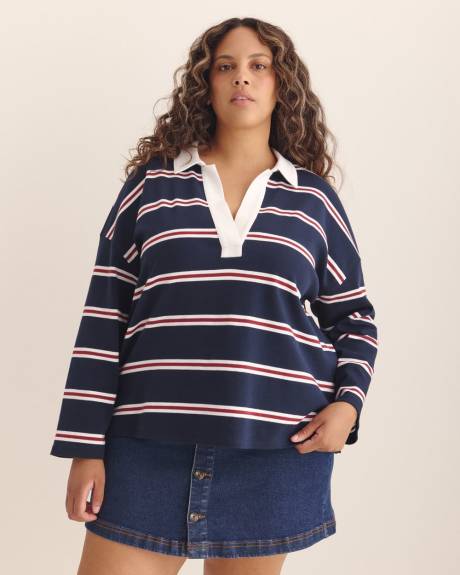 Pull polo ray&eacute;