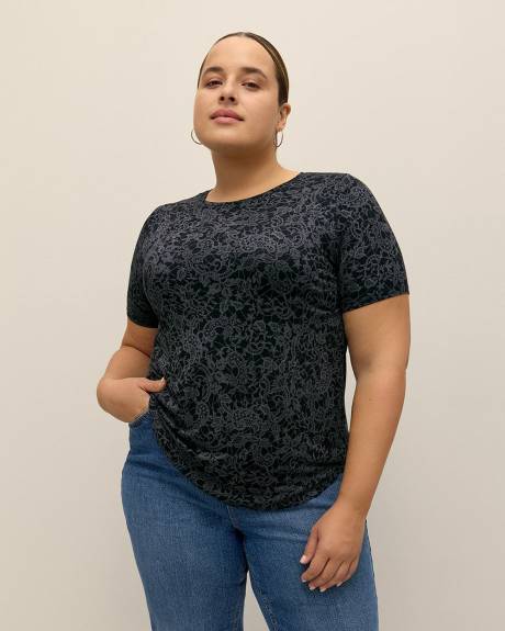 T-shirt imprimé, coupe moderne, tissu responsable - Addition Elle - Essentiels PENN.