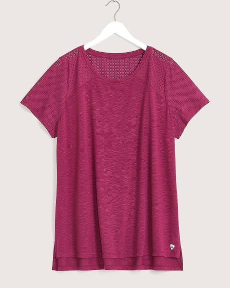 T-shirt en maille sport avec encolure ronde - Active Zone