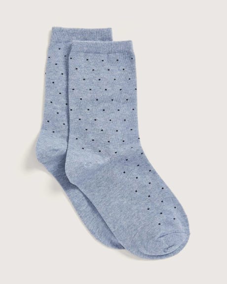 Crew Socks, Small Dot Print - In Every Story