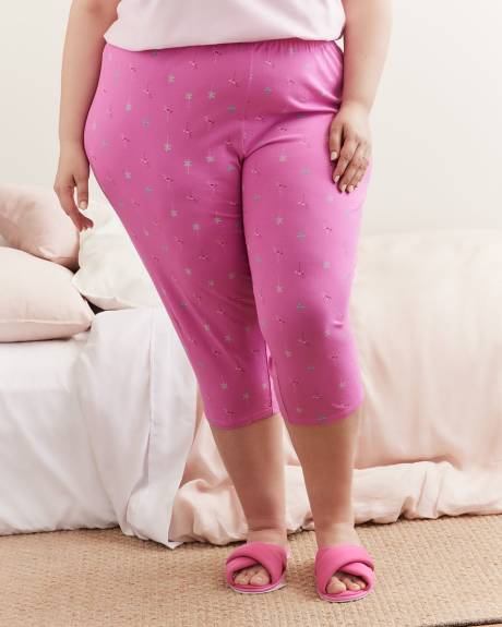Printed Cotton Pyjama Capri - ti VOGLIO