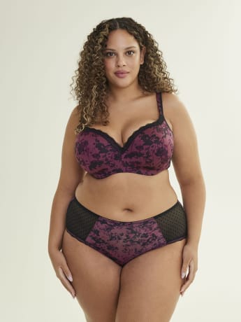 Soutien-gorge t-shirt avec armatures à imprimé floral - Déesse Collection